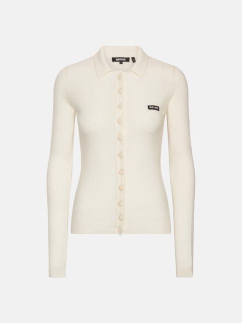 ROTATE Rotate Women Knitted Polo Top