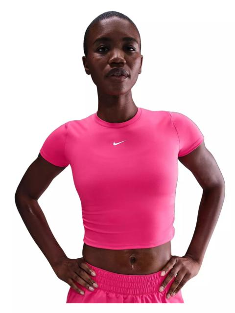 Nike Women's One Dri-FIT Short-Sleeve Top -Pink