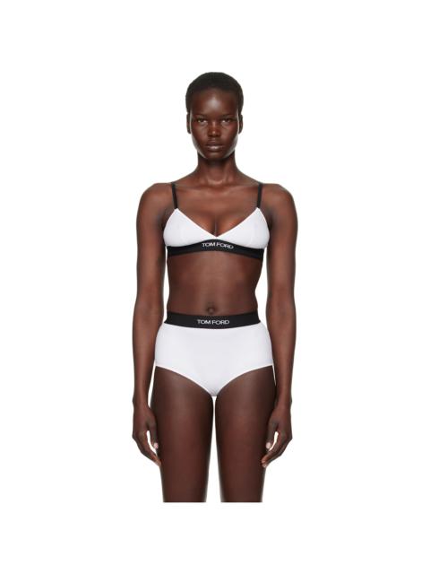 TOM FORD White Modal Signature Bra