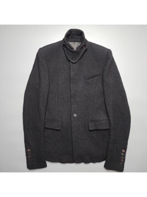 Rick Owens Rick Owens - Gleam Textured Wool Blazer w/ Mask