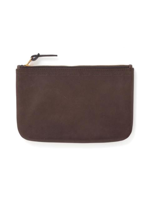 visvim LEATHER TRAVEL POUCH DK.BROWN