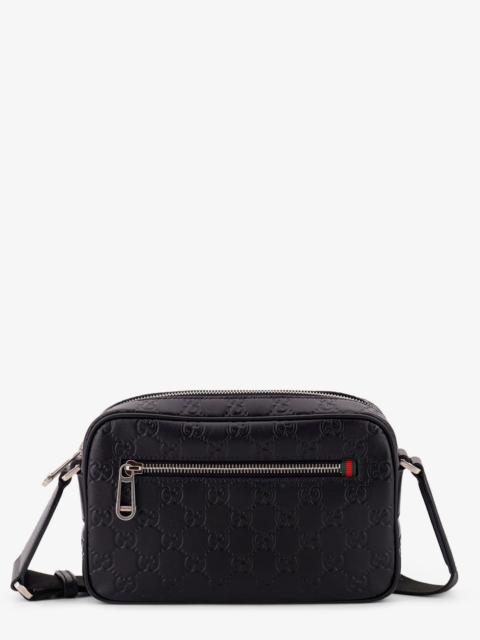 GUCCI Gucci Gg Emblem Leather Crossbody Bag