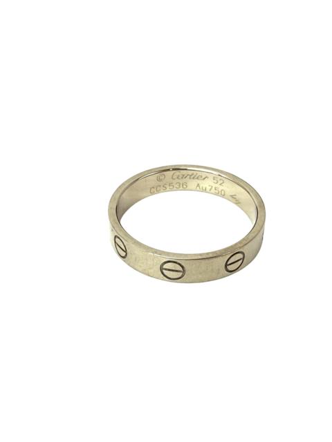 Cartier Cartier 18 K White Gold Love Small Model Wedding Band Ring US: 6 European: 52