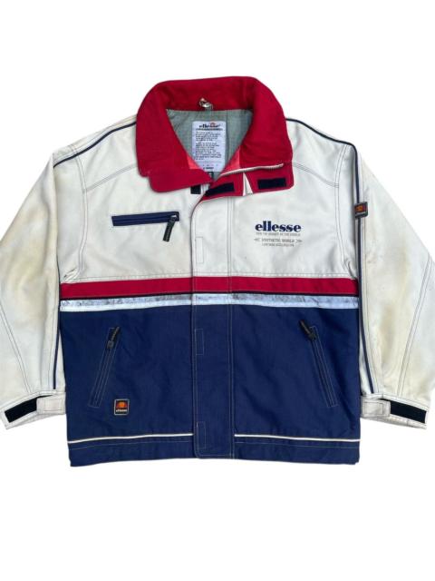 Other Designers Vintage Ellesse Ski Jacket - Red Collar Colorblock Design