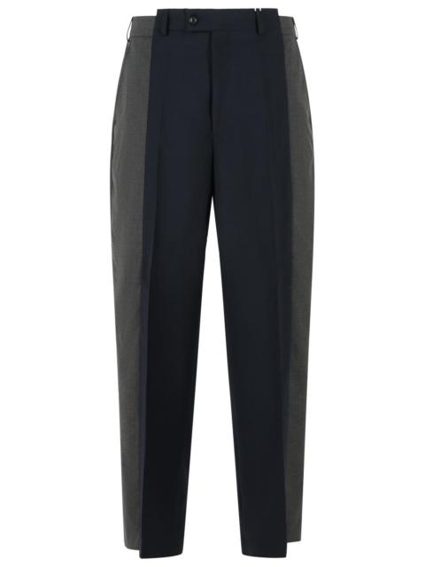 Maison Margiela Maison Margiela Two-tone Wool Trousers Blue Men