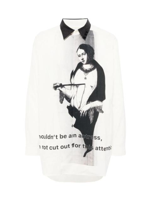 Yohji Yamamoto PUNCTURE M A-STABBING WOMEN SHIRT