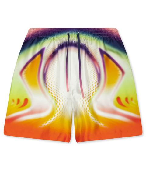 CASABLANCA SPORCHID SILK SHORTS - SPORCHID