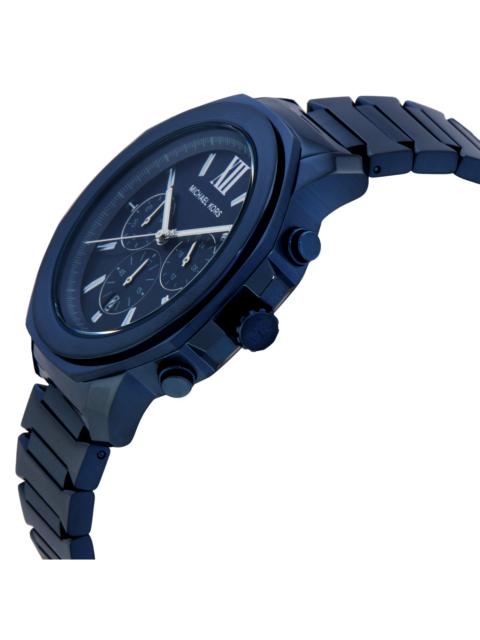 MICHAEL KORS Michael Kors Oversized Prescott Chronograph Quartz Blue Dial Men's Watch MK9251
