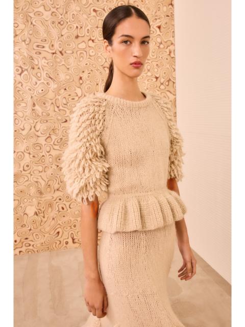ULLA JOHNSON Selene Peplum Pullover