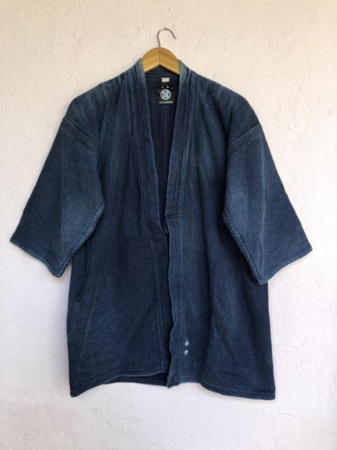 Other Designers Japanese brand Kimono indigo faded design