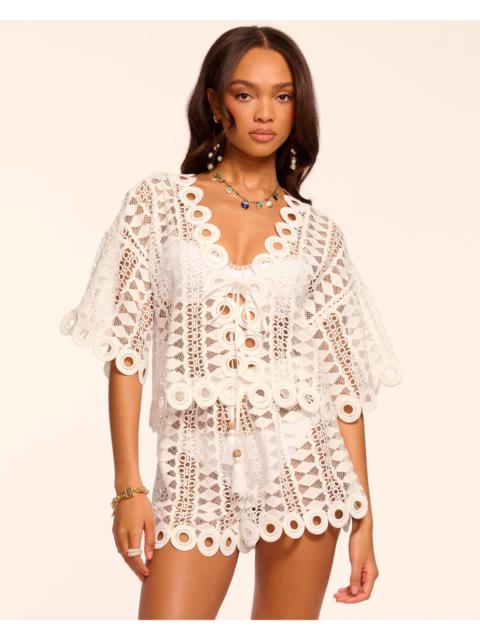 RAMY BROOK Dottie Cotton Embroidered Coverup Top