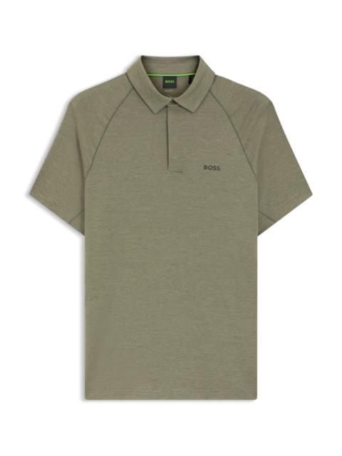 BOSS SLIM-FIT POLO SHIRT WITH TEMPERATURE-REGULATING PERFORMANCE