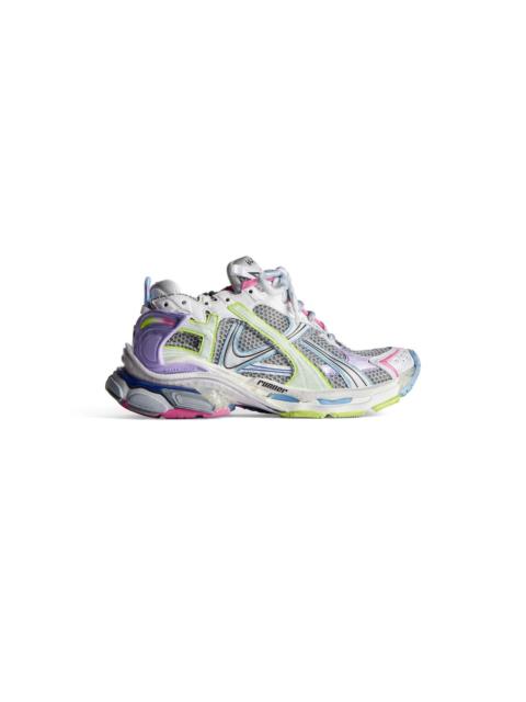 BALENCIAGA BALENCIAGA Runner $1190 Women's Grey/Light Purple/Neon Yello