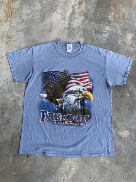 Other Designers Vintage - Vintage Faded American Eagle Freedom Tshirt