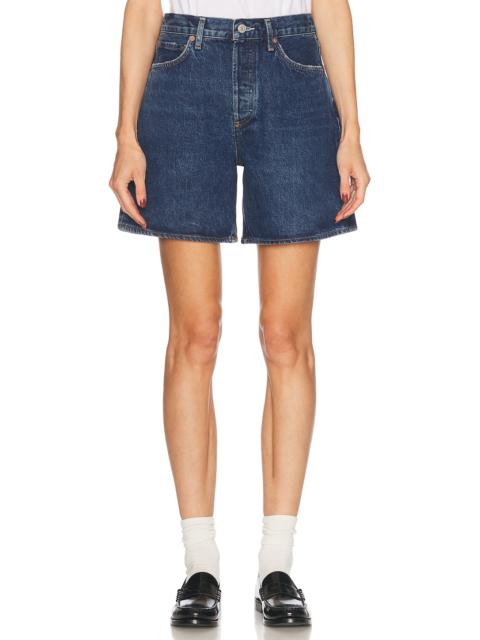 AGOLDE Dame High Rise Baggy Short