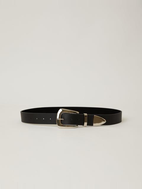 CAMI NYC B-LOW THE BELT JORDANA MINI BELT BLACK SILVER