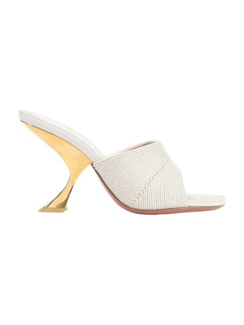 Amina Muaddi Taylor Woven 90 Slipper Sandals