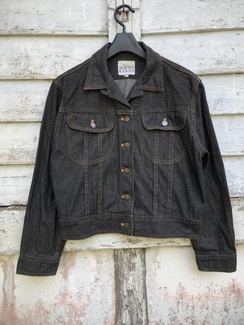 Other Designers Vintage - Vintage Norma Kamali "ERNIE" Denim Cropped Jacket