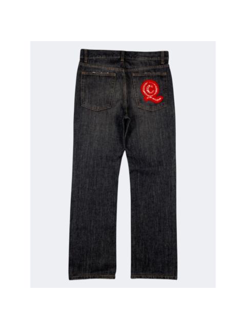 Alexander McQueen Black Button-fly Straight Leg Denim Jeans