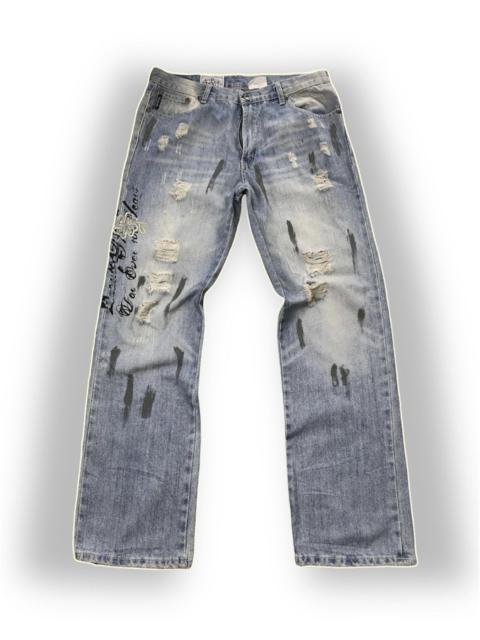 Other Designers NUDE AMERICA & FIRST VINTAGE DENIM JEANS DISTRESSED