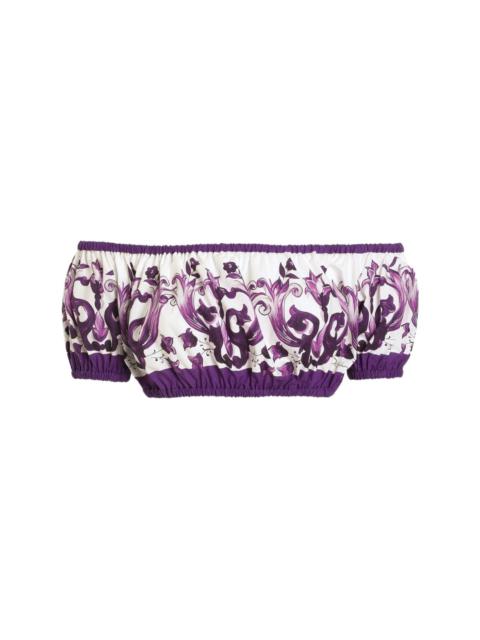 Dolce & Gabbana Maiolica print cotton top