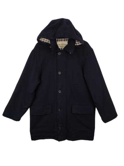 Other Designers Aquascutum - Vintage Aquascutum Wool Cashmere Hoodie Long Coat