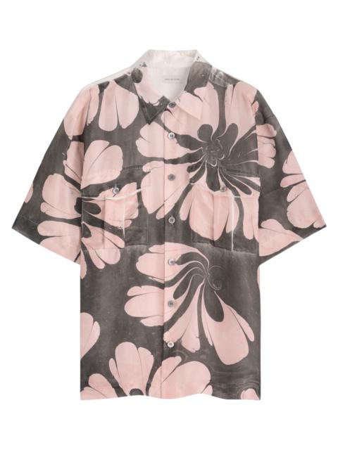 Dries Van Noten Cass Floral-printed Silk Shirt