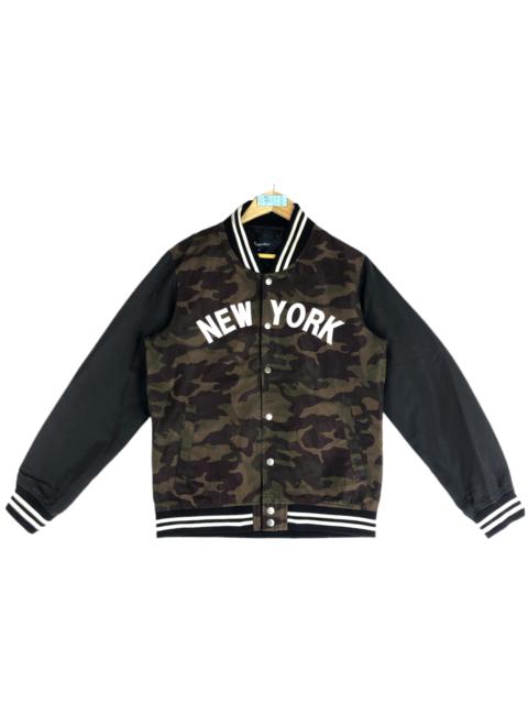 Other Designers Military - Unbrand New York Camouflage Varsity Jacket Military Style
