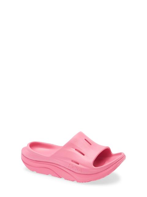 HOKA HOKA Ora Recovery Slide 3 Sandal in Neon Rose /Neon Rose at Nordstrom