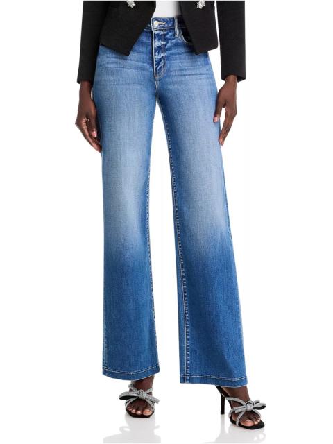 Clayton High Rise Wide Leg Jeans in Hampton