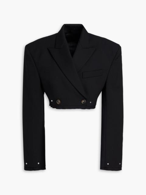 Dion Lee Cropped wool-blend twill blazer