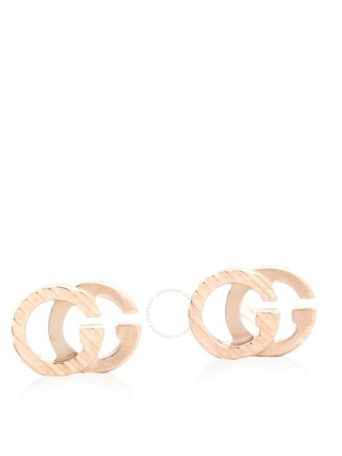 GUCCI Gucci GG Running 18k rose gold earrings