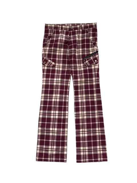 Other Designers Designer - SEMANTIC DESIGN CHECKERED CARGO MULTIPOCKET TROUSER PANTS