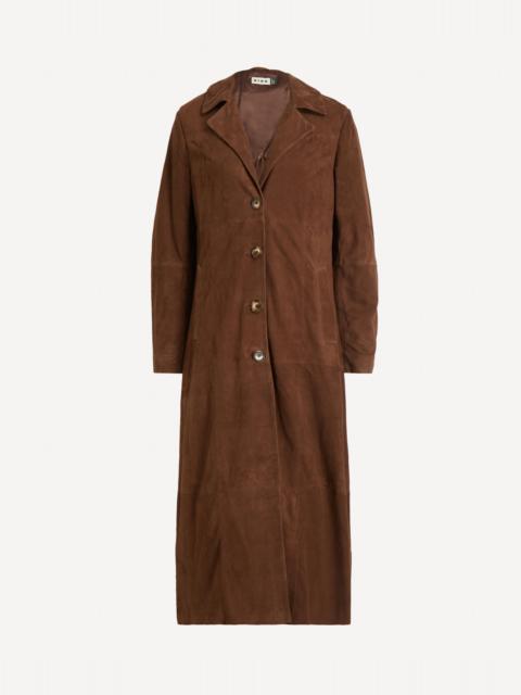 RIXO Astraea Brown Suede Coat
