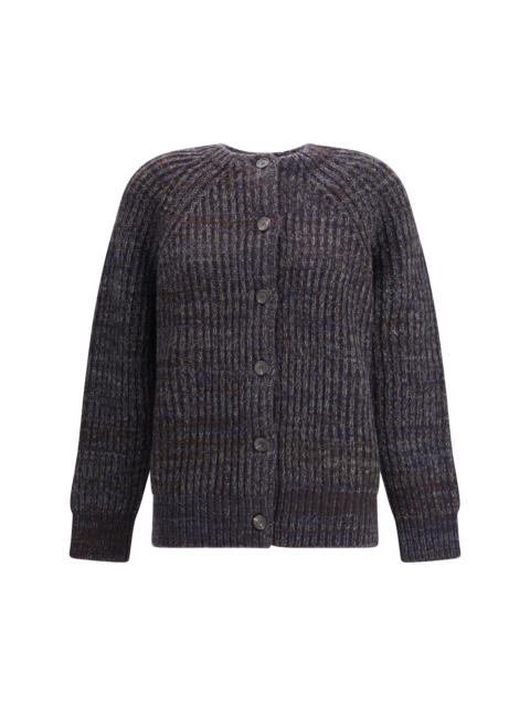 Prada Prada Women Crew Neck Sweater With Button Closure