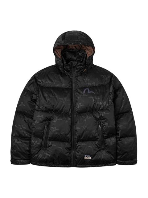 EVISU Allover Seagull Crane Jacquard Regular Fit Down Jacket
