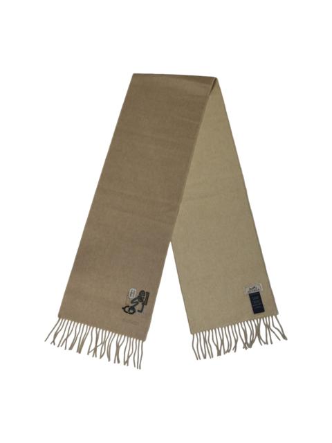 Hermès Hermes Cashmere Recto-Verso PM H Puzzle Naturel Beige Chine