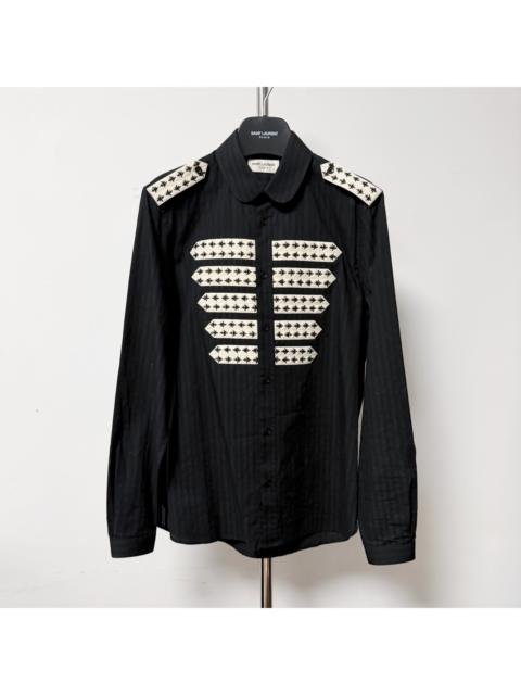 SAINT LAURENT Saint Laurent SS20 Court Shirt With Embroidery