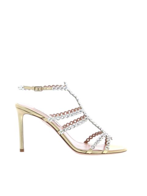 AQUAZZURA Aquazzura – Mooncrush Sandal 85 – Soft Gold