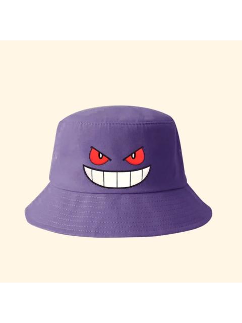 Japanese Cartoon Cute Y2K Anime Gengar Fisherman Purple Panama Hat Bonnet Cap Beanie