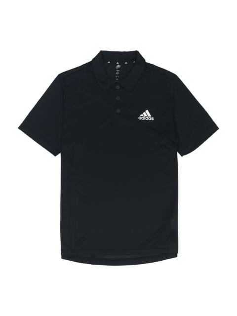 adidas adidas M Pl Ps Training Sports Breathable Short Sleeve Polo Shirt Black GM2134