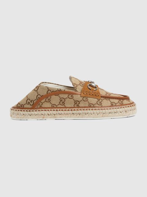 GUCCI Gucci Horsebit GG Espadrille Flats
