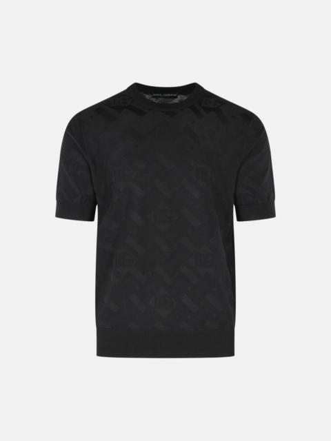 Dolce & Gabbana BLACK SILK SWEATER