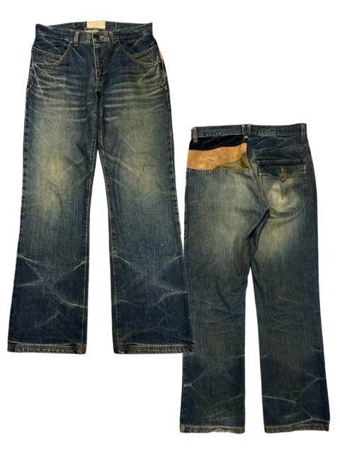 Other Designers Japanese Brand - RUSTY‼️DESIGN OF JAPAN DISTRESSED DENIM PANTS