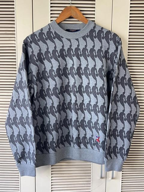 Louis Vuitton Louis Vuitton LV x NBA Collaboration Gray Knit Sweatshirt