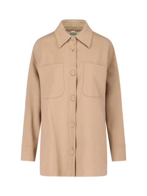 FENDI WOOL SHIRT JACKET