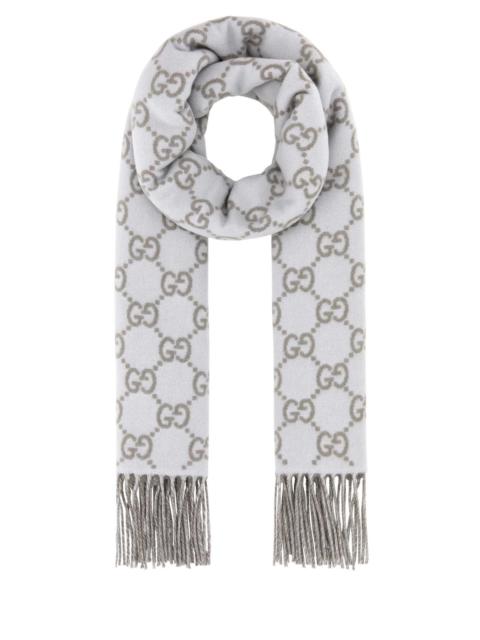 GUCCI Gucci Women Embroidered Cashmere Reversible Scarf