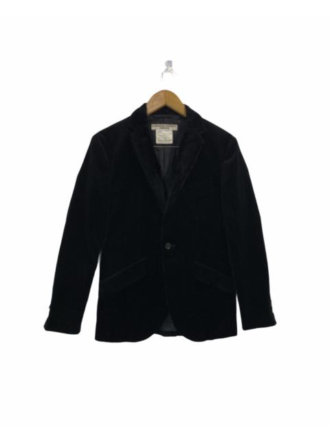 Other Designers Katharine Hamnett London Stripe Velvet Suit Jacket Design