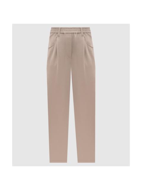 Brunello Cucinelli Brunello Cucinelli Wobeige Relaxed Cotton Pants