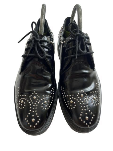 Prada Fancy Prada Oxford Wingtip Black Spazzolato Leather